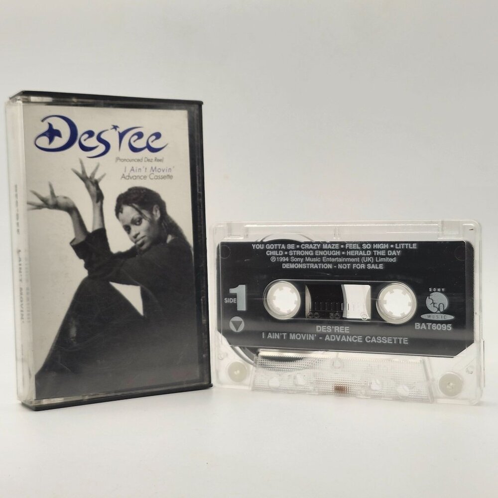 Desree I Aint Movin Advance Cassette Promo 1994 Sony Music Entertainment BAT6095